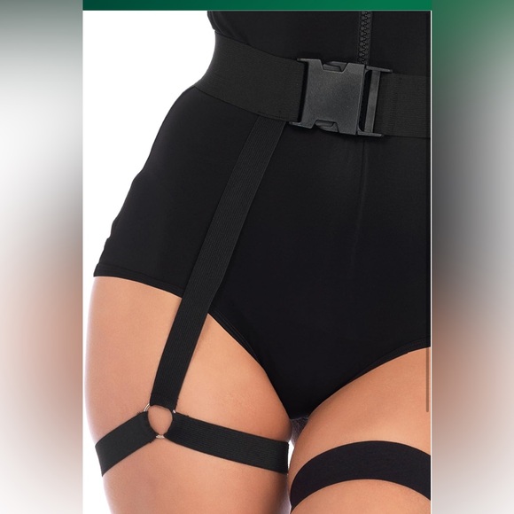 Leg Avenue womens 5 Pc Swat Team Babe Costume - Picture 6 of 7